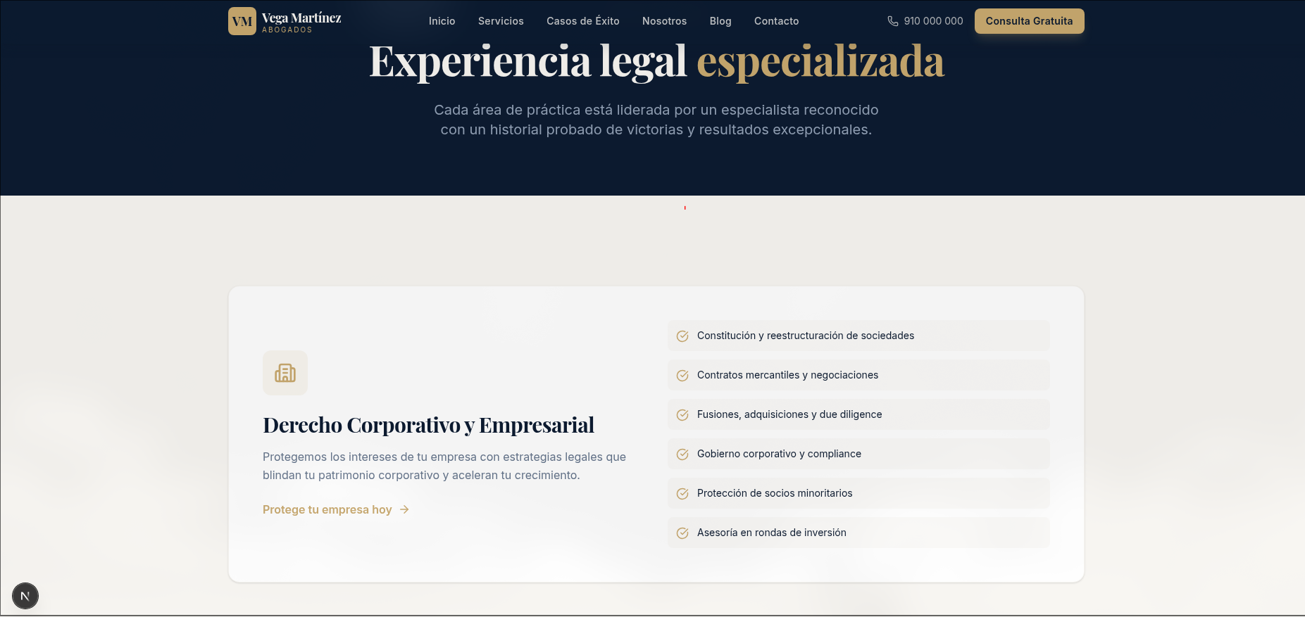 Pagina web para bufete de abogados (SEO local y alta conversion) screenshot 3