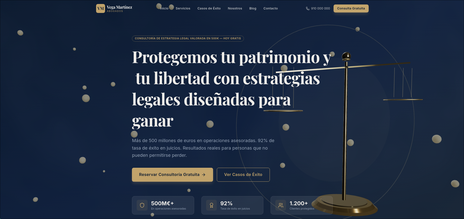 Pagina web para bufete de abogados (SEO local y alta conversion)